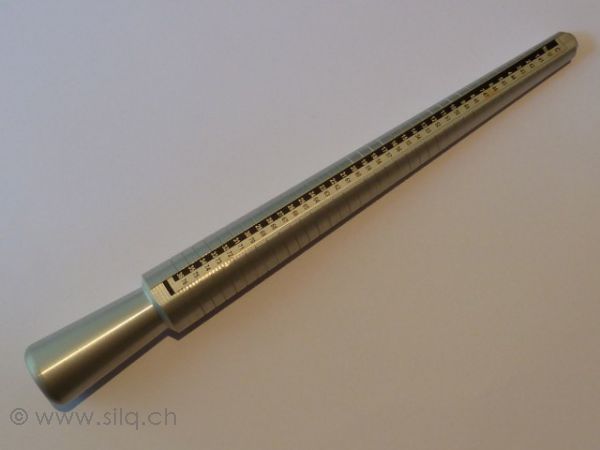 Augusta Präzisions Ringstock aus Aluminium für Ringumfang 41-76 mm 4 Maßtabellen 